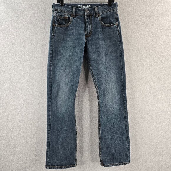 Wrangler Retro Jeans Mens 29x34 Slim Boot Bootcut Western Cowboy Rodeo Denim - Picture 1 of 16